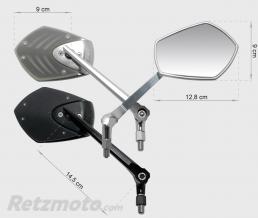 ERMAX RET03G Paire r�troviseurs homologu�s, r�versibles et ajustables gris alu