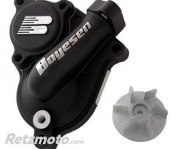Carter de pompe � eau + h�lice BOYESEN alu noir Kawasaki KX450