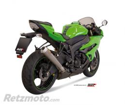 MIVV Silencieux MIVV X-Cone Plus inox satin�/casquette alu Kawasaki ZX6R/ZX6RR