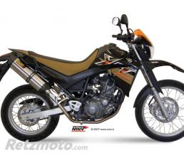 Silencieux double MIVV Suono inox/casquette carbone Yamaha XT660 X/R/Z