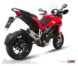 MIVV Silencieux MIVV Suono inox/casquette carbone Ducati Multistrada 1200