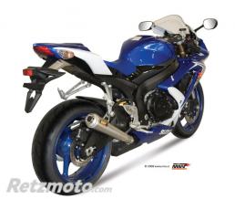MIVV Silencieux MIVV X-Cone Plus inox satin�/casquette alu Suzuki GSX-R600/GSX-R750