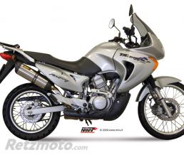 Silencieux MIVV Suono inox/casquette carbone Honda XL650V Transalp