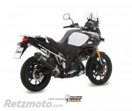 MIVV Silencieux MIVV Speed Edge inox bross� noir/casquette carbone Suzuki DL1000 V-Strom