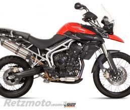 Silencieux MIVV Suono inox/casquette carbone Triumph Tiger 800