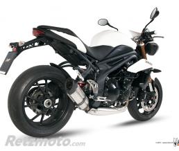 MIVV Silencieux MIVV Suono inox/casquette carbone Triumph Speed Triple 1050