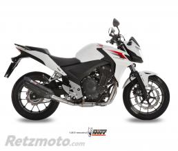 Silencieux MIVV Suono inox bross� noir/casquette carbone Honda