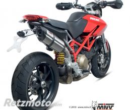 MIVV Silencieux MIVV Suono inox/casquette carbone Ducati Hypermotard 1100