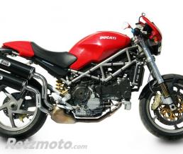 Silencieux double MIVV GP carbone Ducati Monster S2R 800