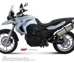 Silencieux MIVV Suono inox/casquette carbone BMW F650GS/F800GS