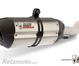Silencieux double MIVV Suono inox/casquette carbone Kawasaki Z1000