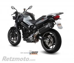 MIVV Silencieux MIVV Speed Edge inox bross� noir/casquette carbone BMW F800R