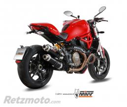 Silencieux MIVV GP inox bross� noir Ducati Monster 1200