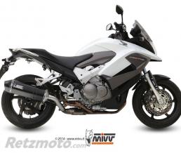 Silencieux MIVV Speed Edge inox bross� noir/casquette carbone Honda VFR800 Crossrunner