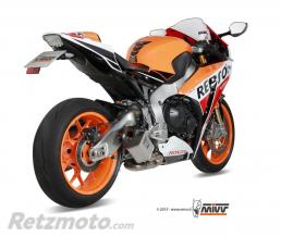 Silencieux MIVV Speed Edge inox casquette carbone Honda CBR1000RR