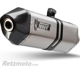 Silencieux MIVV Speed Edge inox / casquette carbone Honda VFR 800F