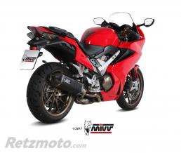 MIVV Silencieux MIVV Speed Edge inox noir / casquette carbone Honda VFR 800F