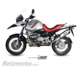Silencieux MIVV Speed Edge inox noir/casquette carbone BMW R1150GS