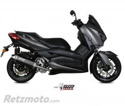 Silencieux MIVV Speed Edge inox noir/casquette carbone Yamaha X-Max 300