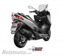 Silencieux MIVV Speed Edge inox noir/casquette carbone Suzuki Burgman 400