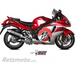 MIVV Silencieux MIVV Speed Edge inox noir/casquette carbone Suzuki GSX-1300R Hayabusa