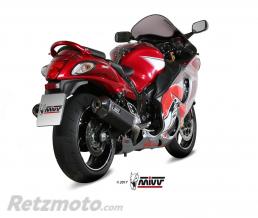 Silencieux MIVV Speed Edge inox noir/casquette carbone Suzuki GSX-1300R Hayabusa