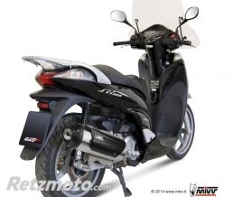 Ligne compl�te MIVV Urban catalys�e inox bross�/abs noir Honda SH300
