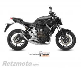 Ligne compl�te MIVV Speed Edge inox/casquette carbone Yamaha MT-07