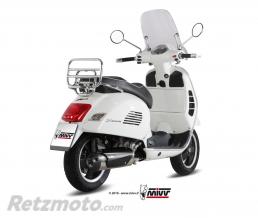 Ligne compl�te MIVV Urban inox silencieux inox/casquette ABS noir Piaggio Vespa GTS 300