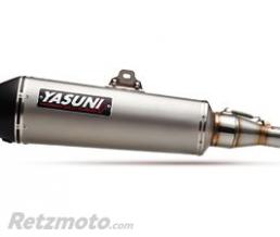 Echappement YASUNI Scooter 4 inox Look Titane/casquette noire