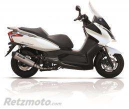 YASUNI Echappement YASUNI Scooter 4 inox Look Titane/casquette noire