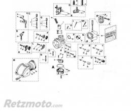 Carburateur DELL ORTO SHBC 19.19E - starter � c�ble