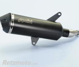 Silencieux POLINI Maxi-Scooter alu noir/casquette alu Honda SH300I