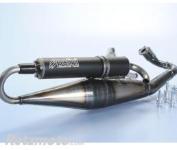 Ligne compl�te POLINI Scoot Team 3 acier/silencieux alu noir Piaggio/Gilera
