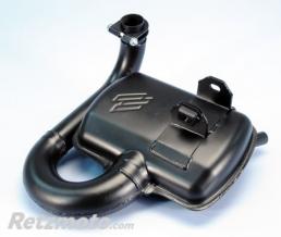Echappement POLINI Echappement type d�tente Acier noir/silencieux aluminium Piaggio Vespa PX125/150